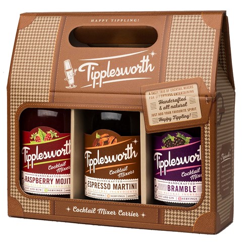 Tipplesworth Cocktail Mixes Carrier - Fast Shipping